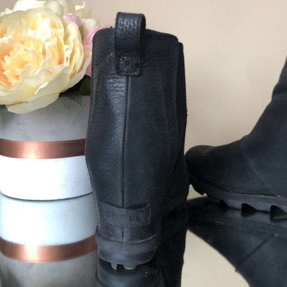SOREL Joan of artic II Chelsea Black boots wedge - Picture 4 of 7